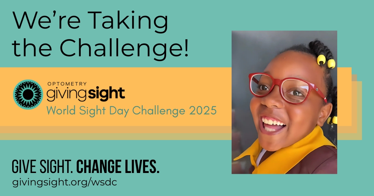 October 9 is The @optometrygivingsight (OGS) World Sight Day Challenge